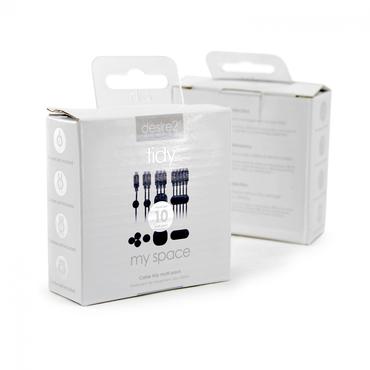 Desire2 My Space Skrivebord Kabelklemme Sort 10 stk