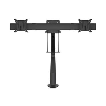 Multibrackets M VESA Gas Lift Arm Single w. Duo Crossbar monteringssats - för 2 LCD-bildskärmar - svart