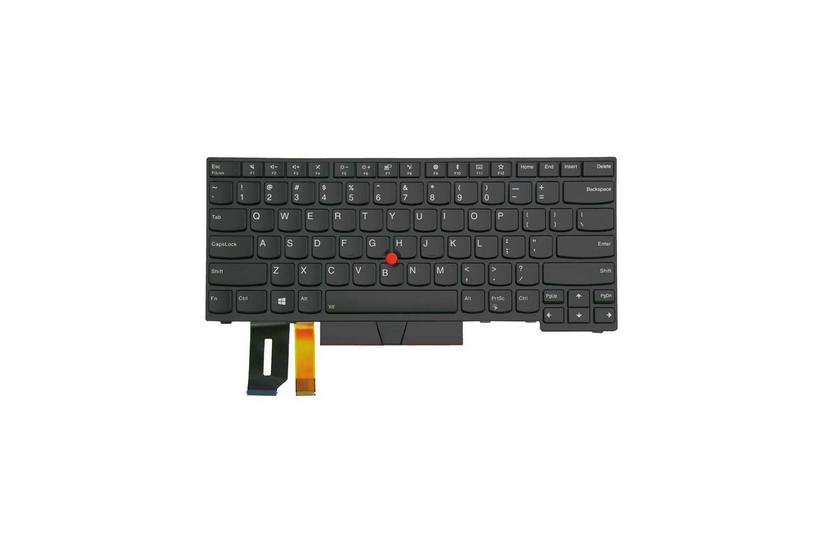 Lenovo Notebook Replacement Keyboard 01YP372 Trackpoint UltraNav Tysk - Sort