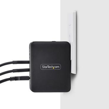 StarTech.com 140W USB-C Wall Charger, USB-C/USB-A, PD GaN Power Adapter str&ouml;madapter - GaN-teknik - USB, 3 x USB-C - 140 Watt