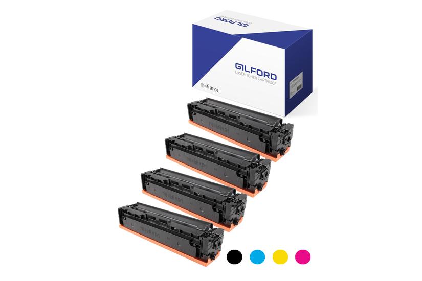 Gilford - 4-pack - svart, gul, cyan, magenta - kompatibel - tonerkassett (alternativ för: HP 203X)
