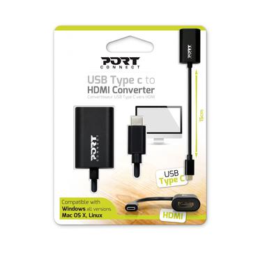 PORT Connect videokort - HDMI / USB - 15 cm