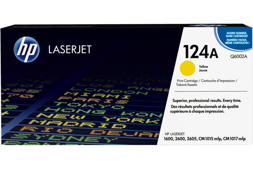 HP 124A - gul - original - LaserJet - tonerkassett (Q6002A)