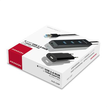 AXAGON HUE-S2BP - hubb - 4 portar