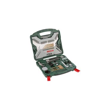 Bosch X-Line Titanium - skruvmejsel-, borr- och hylssats - f&ouml;r tr&auml;, metall, murverk - 100 delar
