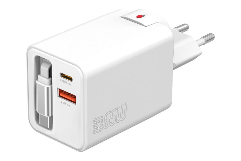 4smarts 541065 oplader til mobil enhed Universel Hvid Vekselstr&oslash;m Hurtig opladning Indend&oslash;rs