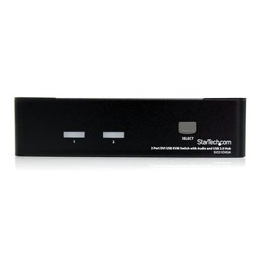 StarTech.com 2 Port DVI USB KVM Switch with Audio and USB 2.0 Hub (SV231DVIUA)