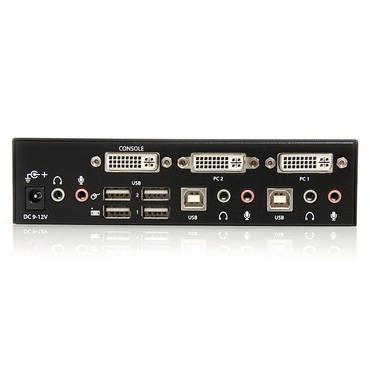 StarTech.com 2 Port DVI USB KVM Switch with Audio and USB 2.0 Hub (SV231DVIUA)