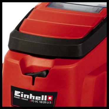 Einhell TC-VC 18/20 Li S-Solo Sort, Grå, Rød 20 L