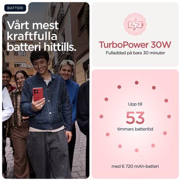 Motorola moto g86 power 5G 16,9 cm (6.67") Dual SIM Android 15 USB Type-C 12 GB 256 GB 6720 mAh Lyserød
