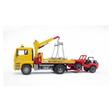 BRUDER MAN TGA Breakdown truck with cross country vehicle