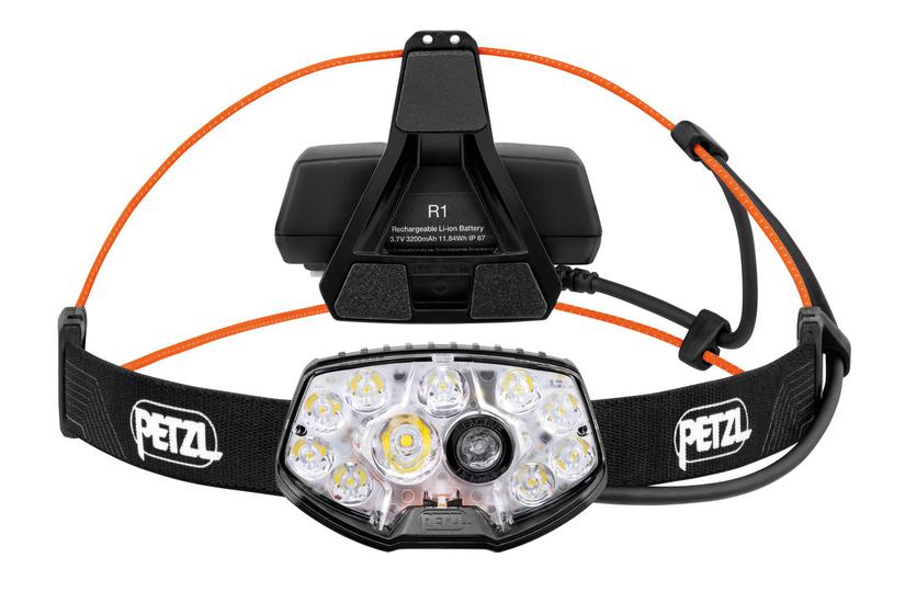 Petzl NAO RL Sort, Orange Hovedb&aring;nd lommelygte LED