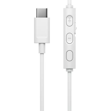 JVC HA-S33UC Headset Ledningsført Opkald/musik USB Type-C Hvid