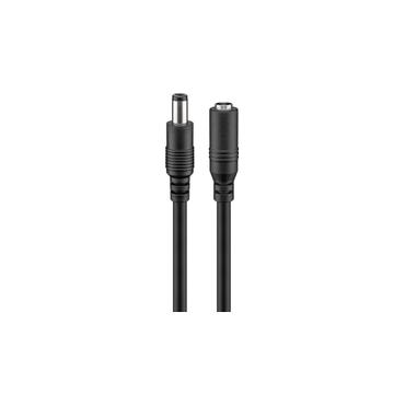 goobay - f&ouml;rl&auml;ngningskabel f&ouml;r str&ouml;m - DC-jack 5,5 x 2,1 mm till DC-jack 5,5 x 2,1 mm - 3 m