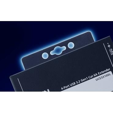 ATEN UCE33100 netv&aelig;rk forl&aelig;nger Netv&aelig;rkssender & -modtager Sort