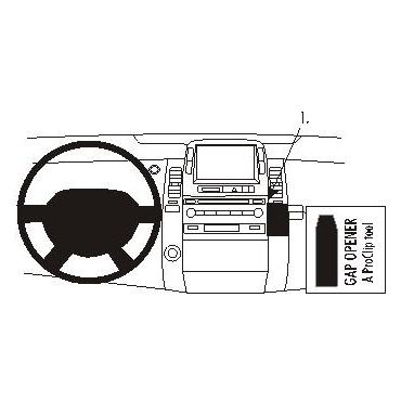 Brodit ProClip Angled mount - montering för mobiltelefon