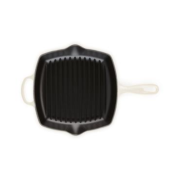 Le Creuset Signature Square Grill Pan 26cm meringue (20183267160422)