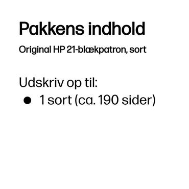 HP 21 - sort - original - blækpatron