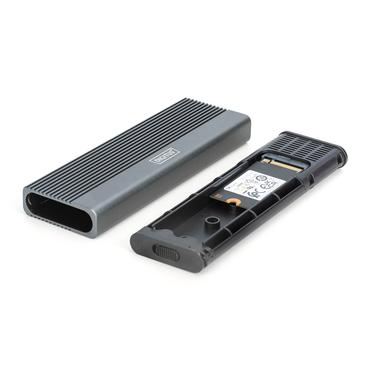 DIGITUS - lagringspakning - 10 Gbps (NVMe), 6 Gbps (SATA), ekstern, aluminium, uden værktøjer - M.2 NVMe Card / PCIe (NVMe) - USB-C 3.1 (Gen 2)