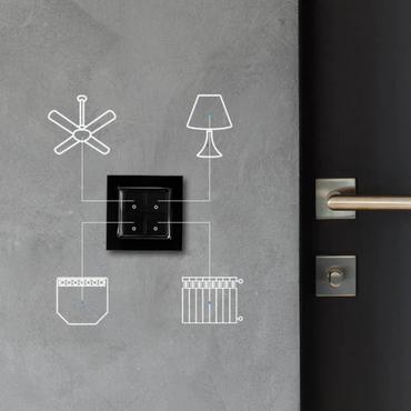 Wall Switch 4 (schwarz)
