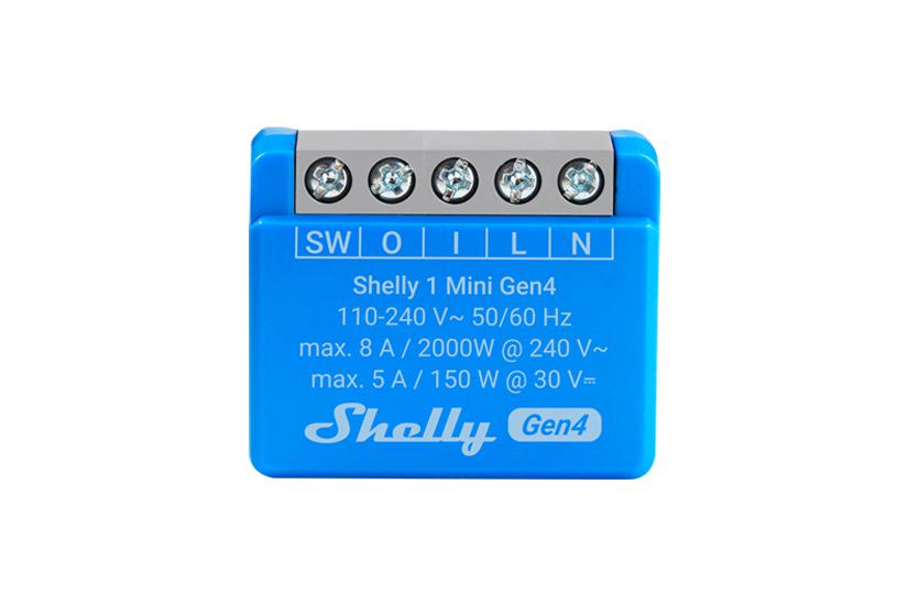 Shelly 1 Mini Gen4 Intelligent kontakt 1P Bl&aring;