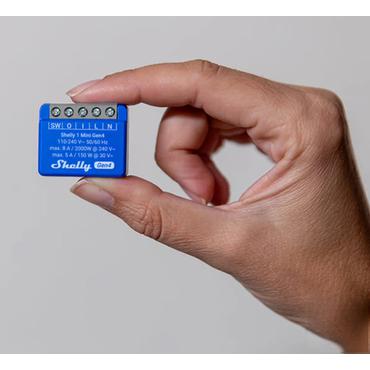 Shelly 1 Mini Gen4 Intelligent kontakt 1P Bl&aring;