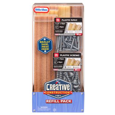 Little Tikes Creative Construction Wood, Nails and Screw Bundle
