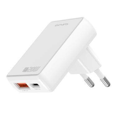 4smarts 546020 oplader til mobil enhed Universel Hvid Vekselstr&oslash;m Hurtig opladning Indend&oslash;rs