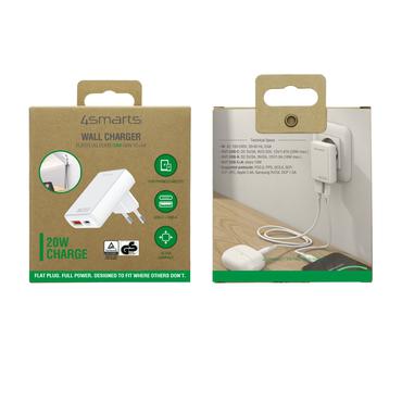 4smarts 546020 oplader til mobil enhed Universel Hvid Vekselstr&oslash;m Hurtig opladning Indend&oslash;rs