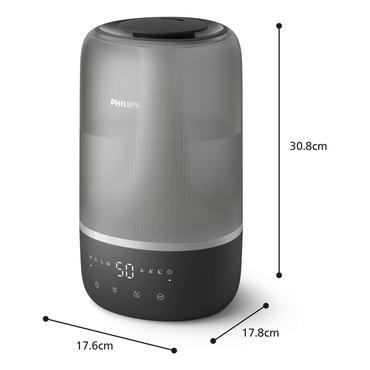 Philips Series 1000 HU1510 Luftfugter På bord Grå