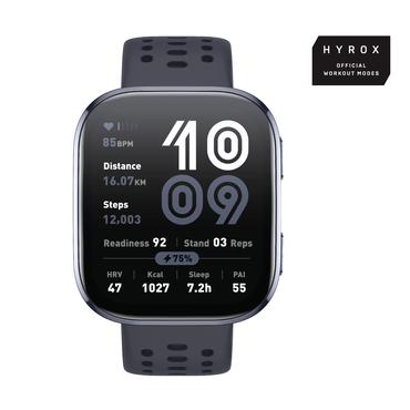 Amazfit Bip 6 Black 5 cm (1.97") AMOLED Digital 390 x 450 pixel Berøringsskærm Sort GPS (satellit)