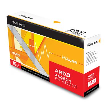 Sapphire Pulse Radeon RX 7800 XT Grafikkort - 16GB GDDR6