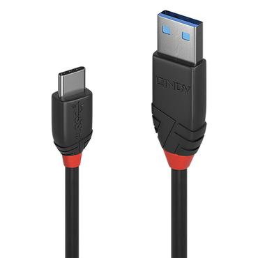 Lindy 36917 USB-kabel USB 3.2 Gen 1 (3.1 Gen 1) 1,5 m USB A USB C Sort