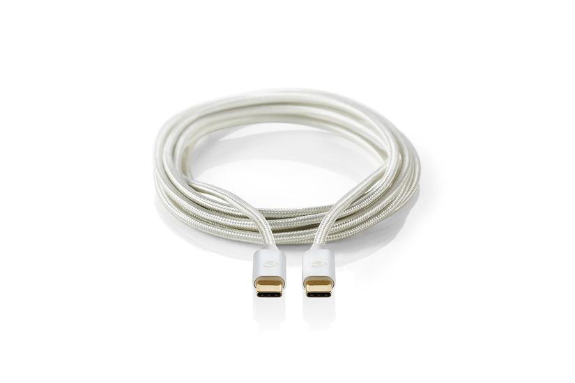 Nedis Charge &amp; AV Support Kabel - USB Type-C-kabel - USB-C till USB-C - 1 m