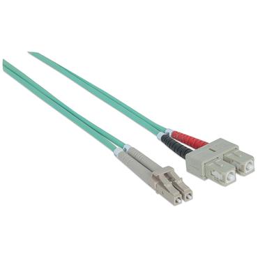 Intellinet 750158 InfiniBand og fiberoptisk kabel 2 m LC SC Turkisfarve