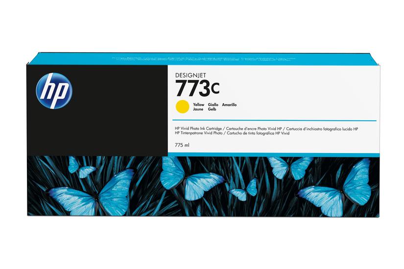 HP 773C - gul - original - bl&auml;ckpatron