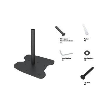 Multibrackets M Pro Series Bolt Down Floor Plate - monteringskomponent - svart