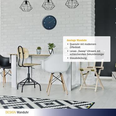 TFA 60.3056.06 petrol-blue Analogue Wall Clock