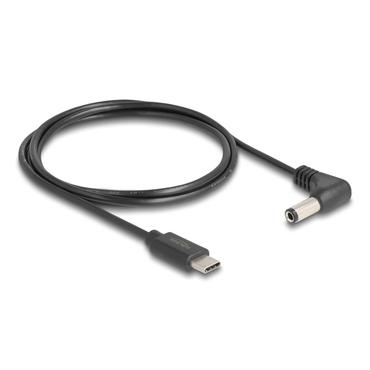 Delock - str&ouml;mkabel - USB-C (enbart str&ouml;m) till DC-jack 5,5 x 2,1 mm - 1.5 m