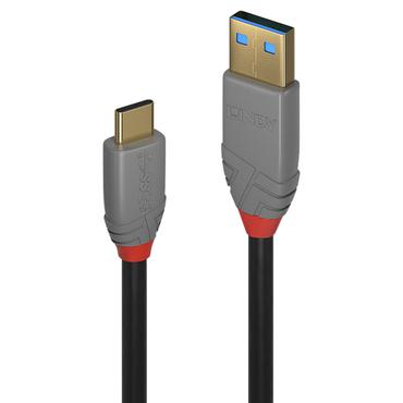 Lindy 36912 USB-kabel USB 3.2 Gen 2 (3.1 Gen 2) 1,5 m USB C USB A Sort, Gr&aring;