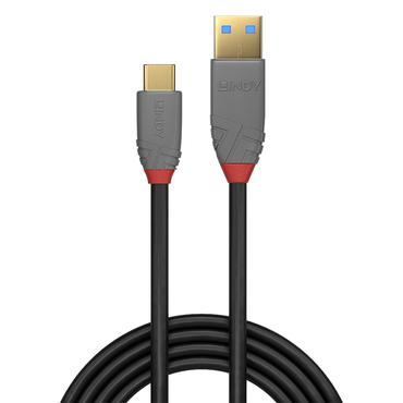 Lindy 36912 USB-kabel USB 3.2 Gen 2 (3.1 Gen 2) 1,5 m USB C USB A Sort, Gr&aring;