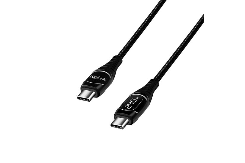 LogiLink CU0185 USB-kabel USB 2.0 2 m USB C Sort