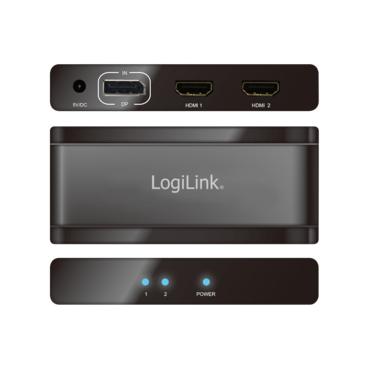 LogiLink CV0093 video-splitter DisplayPort 2x HDMI