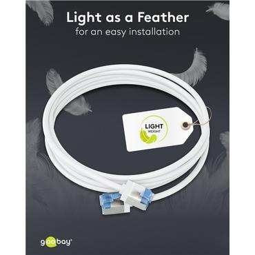 Goobay 74332 netværkskabel Hvid 1 m Cat6a U/FTP (STP)