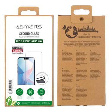 4smarts Second Glass mit Montagerahmen für iPhone 16 Pro Max