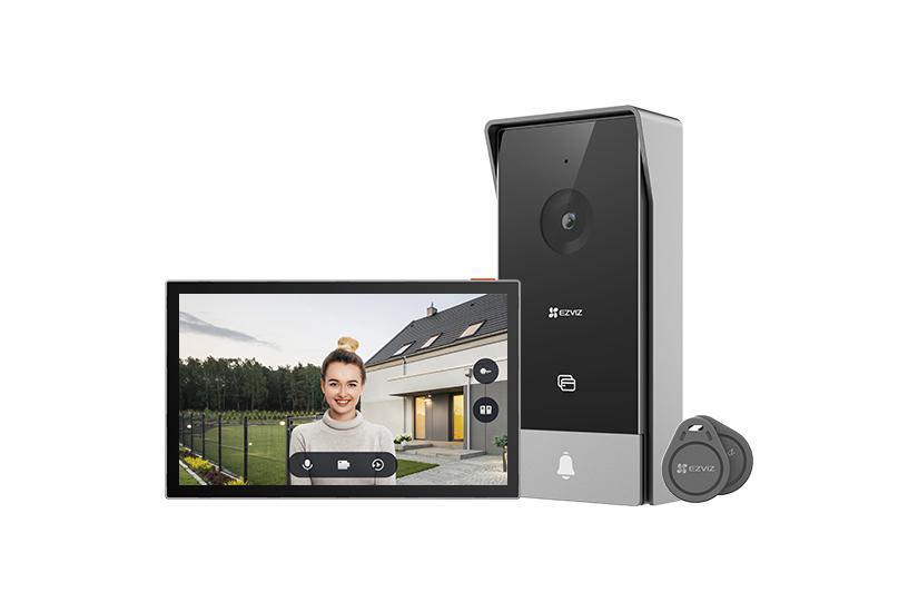 EZVIZ HP5 video samtalesystem 17,8 cm (7") Sort, Sølv