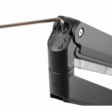 Gembird MA-DA3-03 monteringssats - justerbar arm - f&ouml;r 3 monitorer - mattsvart