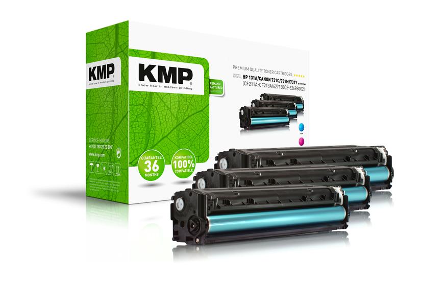 KMP 1236,0030 tonerpatron Blå, Magenta, Gul