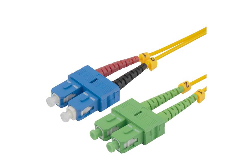 Deltaco SCSC-5-DUA InfiniBand og fiberoptisk kabel 5 m 2x SC Gul
