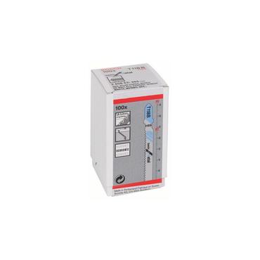 Bosch 2 608 631 965 stiksav, rullesav & sabelsavklinge Stiksavklinger H&oslash;j-hastighed st&aring;l (HSS) 100 stk